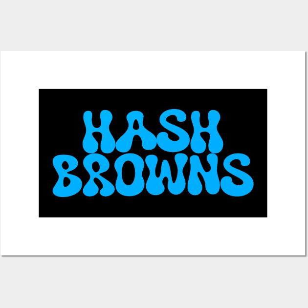 hash browns (blue) Wall Art by edajylix